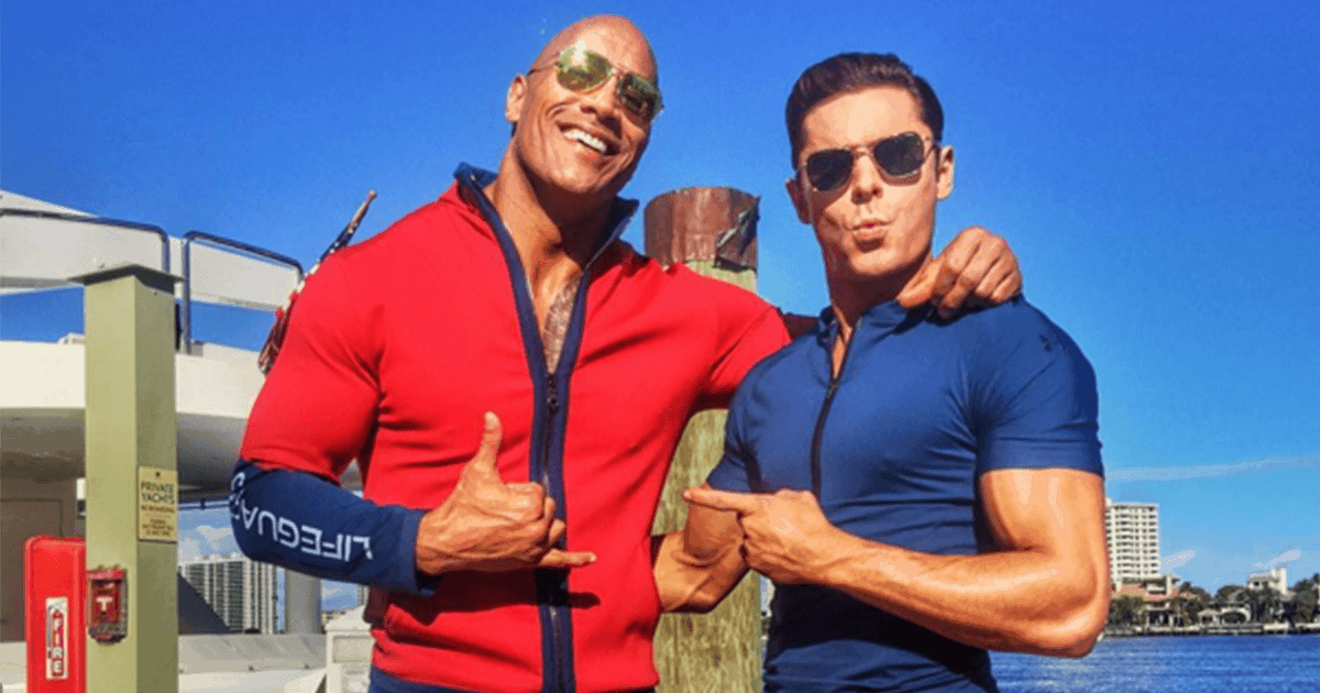 Baywatch | The Rock and Zac Efron